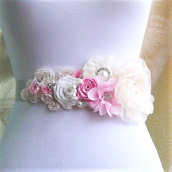 Wedding Sash Wedding Flowers Belt Bridal Sash Flower girl Sash 3 colors CLEARANCE