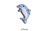 Dolphin iron on patch Dolphin patch Dolphin badge embroidered