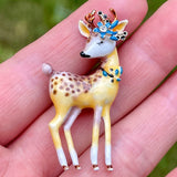 Deer Brooch Deer pin Christmas Brooch