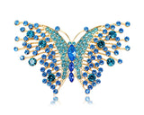 Beautiful Rhinestone Butterfly Brooch Butterfly Pin Butterfly Jewelry