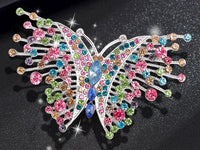 Beautiful Rhinestone Butterfly Brooch Butterfly Pin Butterfly Jewelry