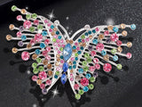 Beautiful Rhinestone Butterfly Brooch Butterfly Pin Butterfly Jewelry