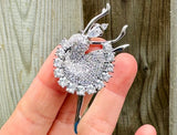 Ballerina Brooch Gold Plated Zircon Ballerina Pin Ballet Brooch Gift for Her