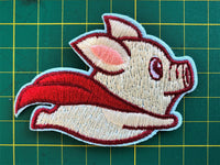 Super pig patch flying pig patch super pig iron on patch flying pig iron on patch super pig Embroidered Patch super pig Appliqué pig appliqu