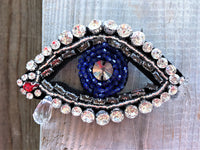 Hand beaded evil eye brooch Evil eye pin Dali's Eye pin Dali's Eye brooch hand beaded mother's day gift gift for her