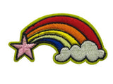 Rainbow patch rainbow Iron on Applique rainbow flower patch rainbow embroidery patch rainbow star iron on patch