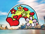 Rainbow patch rainbow Iron on Applique rainbow flower patch rainbow embroidery patch rainbow star iron on patch