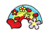 Rainbow patch rainbow Iron on Applique rainbow flower patch rainbow embroidery patch rainbow star iron on patch