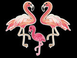 Flamingo iron on patch Flamingo patch Flamingo applique