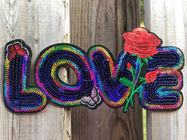 Yarn Heart Multi-Color Embroidered Iron-On Patch Applique