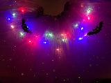Purple witch light up tutu witch tutu bat tutu halloween tutu purple sparkle light up tutu with bats