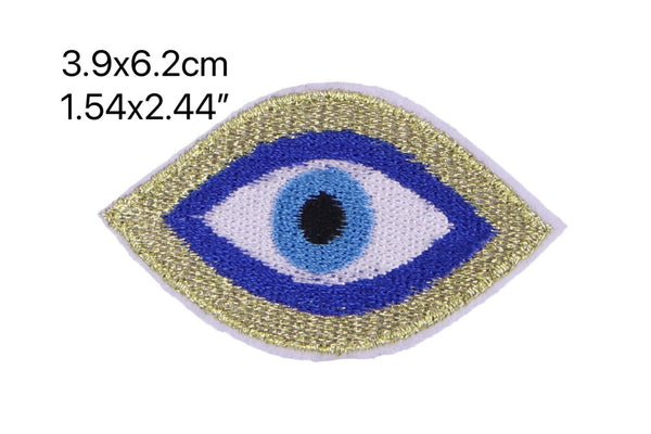 Evil Eye Embroidery Patch Iron on or Sew on Embroidered Transfer
