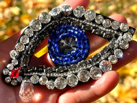 Hand beaded evil eye brooch Evil eye pin Dali's Eye pin Dali's Eye brooch hand beaded mother's day gift gift for her