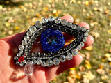 Hand beaded evil eye brooch Evil eye pin Dali's Eye pin Dali's Eye brooch hand beaded mother's day gift gift for her