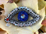 Hand beaded evil eye brooch Evil eye pin Dali's Eye pin Dali's Eye brooch hand beaded mother's day gift gift for her