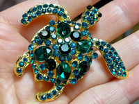 Turtle brooch Turtle pin sea turtle brooch gift for her mather's day gift