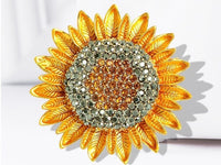 Sunflower brooch sunflower pin