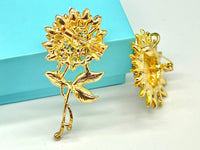 Sunflower brooch sunflower pin
