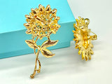 Sunflower brooch sunflower pin