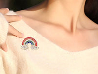 Rainbow brooch Rainbow pin