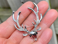 Christmas Reindeer Brooch Christmas Brooch Pin