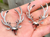 Christmas Reindeer Brooch Christmas Brooch Pin
