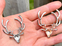 Christmas Reindeer Brooch Christmas Brooch Pin