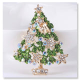 Christmas tree brooch Christmas brooch christmas tree pin holiday brooch holiday pin Star Christmas tree brooch Christmas pendant