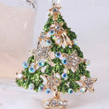 Christmas tree brooch Christmas brooch christmas tree pin holiday brooch holiday pin Star Christmas tree brooch Christmas pendant
