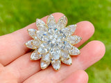 Snowflake Brooch Snowflake Pin Christmas Brooch Christmas Pin Zircon Snowflake Brooch Holiday Brooch Holiday Pin Snowflake Jewelry Pendant