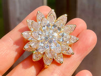 Snowflake Brooch Snowflake Pin Christmas Brooch Christmas Pin Zircon Snowflake Brooch Holiday Brooch Holiday Pin Snowflake Jewelry Pendant