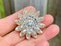 Snowflake Brooch Snowflake Pin Christmas Brooch Christmas Pin Zircon Snowflake Brooch Holiday Brooch Holiday Pin Snowflake Jewelry Pendant