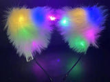 Led light Fox Ears Light up Faux Fur Fox Ears