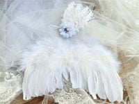 Newborn wings  with headband new born angel wings headband baby wings baby headband ACCESSORIES